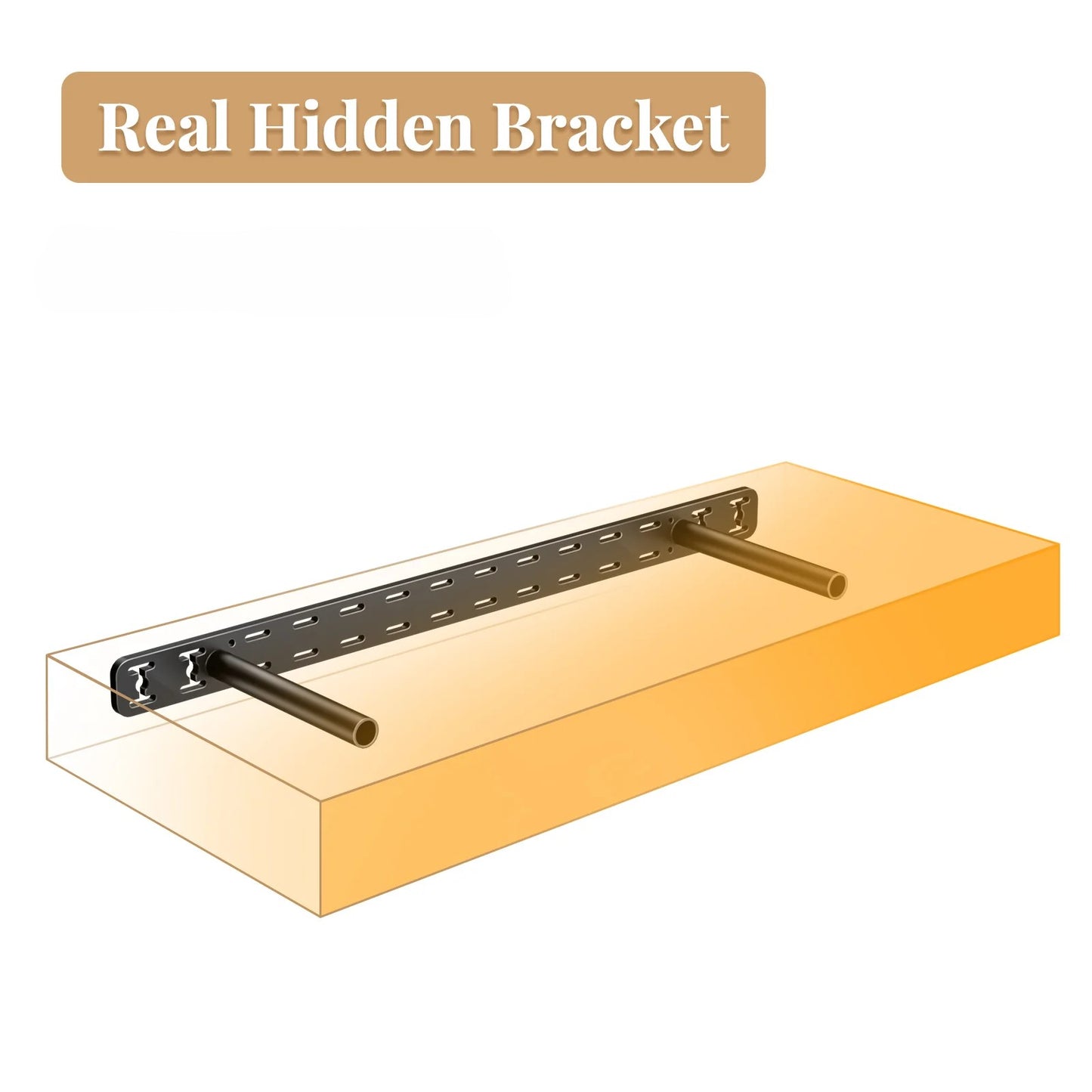 REAL Solid Wood Shelf, LOG-7009