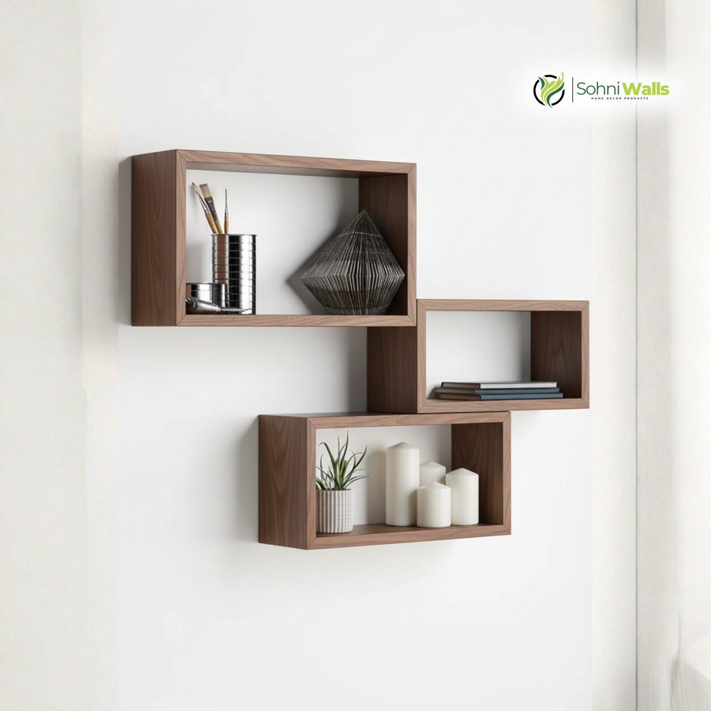 Set of 3, Wall Cubes Shelf, P-7282