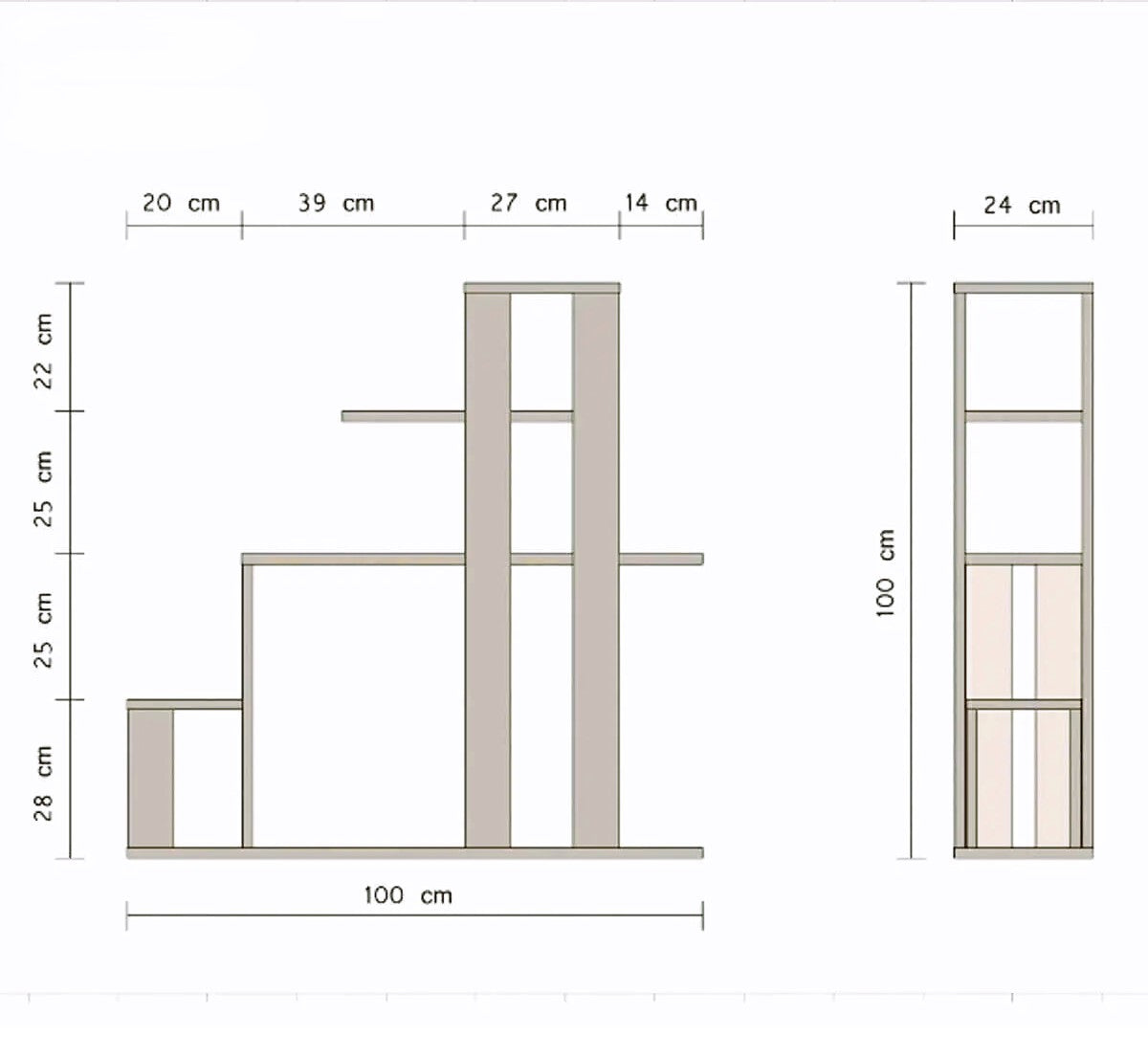 Ladder Decor Rack - LOG-8086