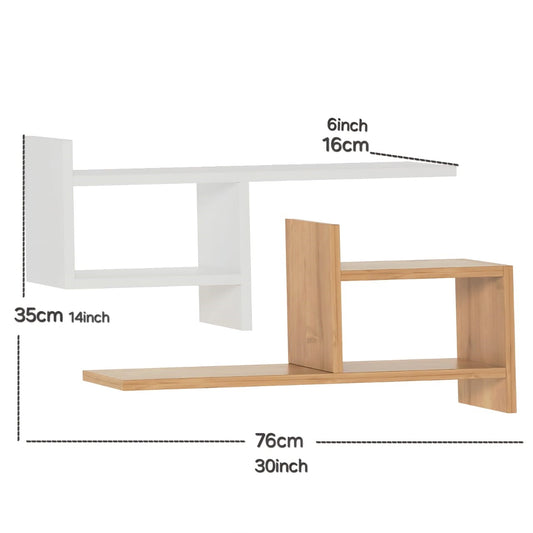 Set of 2, Robo Wall Shelfs - LOG-7141