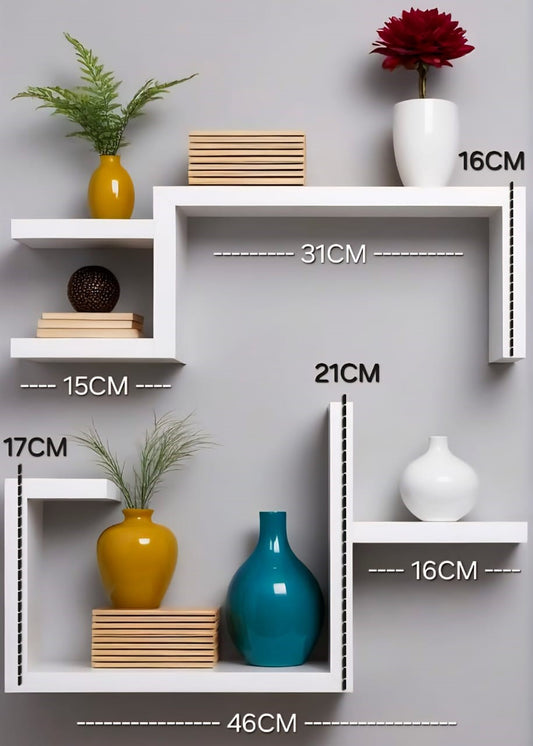 Set of 2, Stack Wall Shelf, LOG-7263