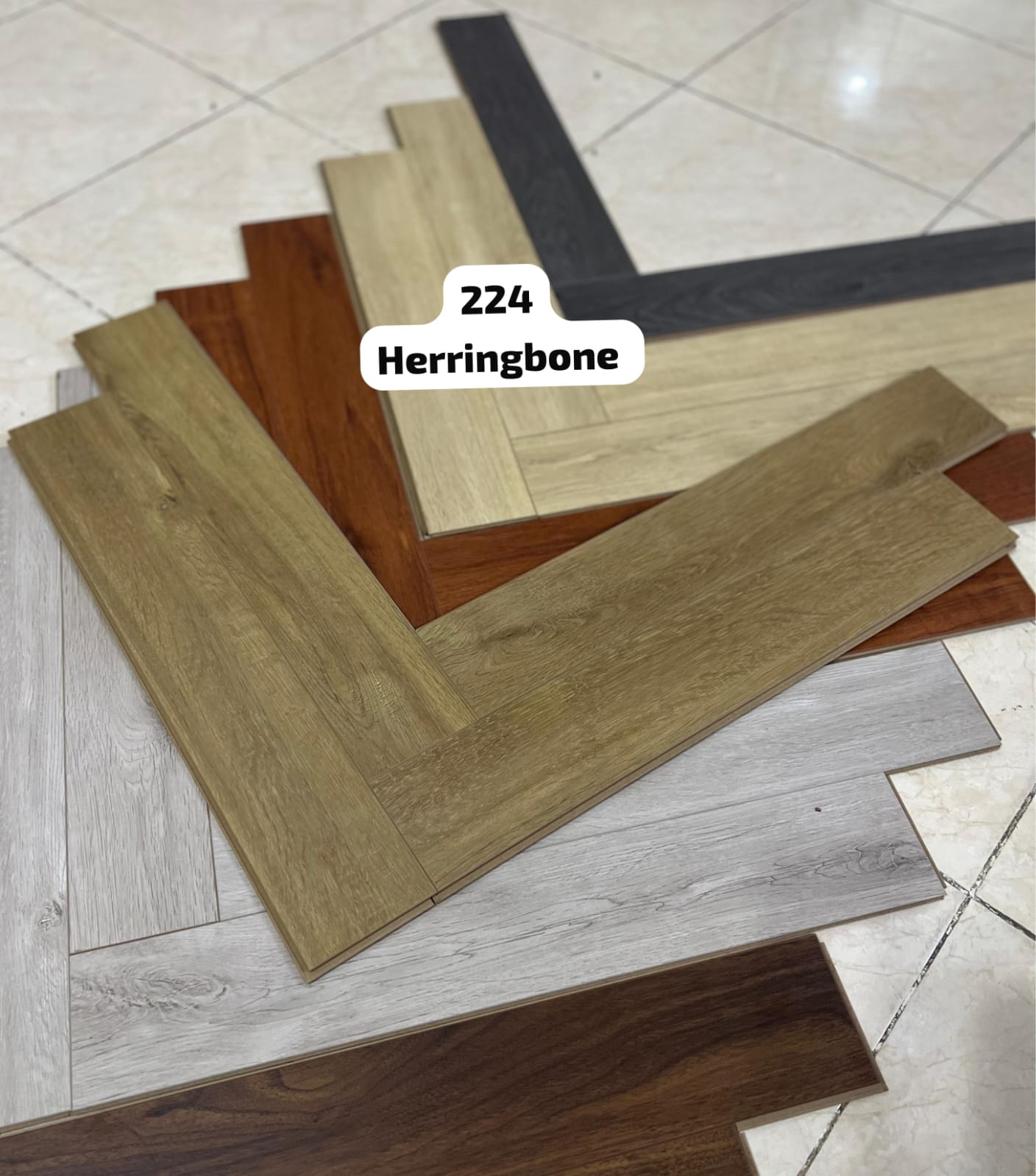 Herringbone Laminated Floor