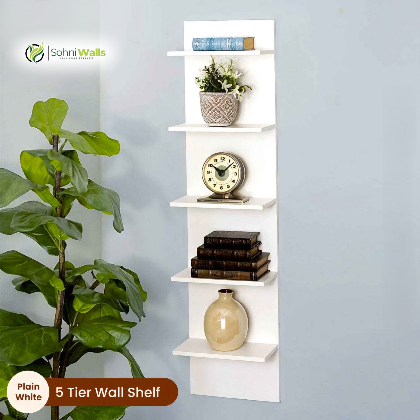5-Tiers Wall Shelf LOG-7010