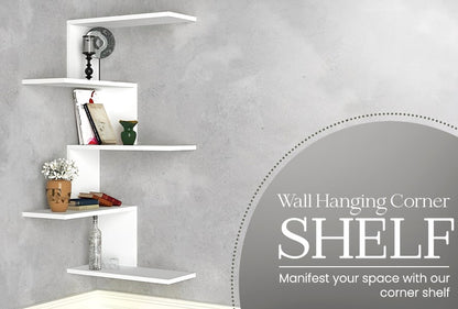 Zigzag Corner Shelf LOG-7016