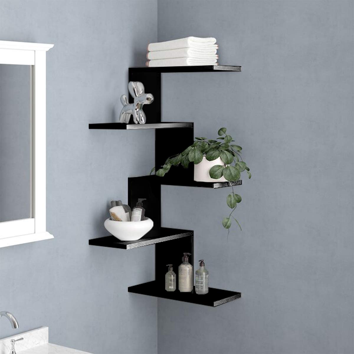 Zigzag Corner Shelf LOG-7016