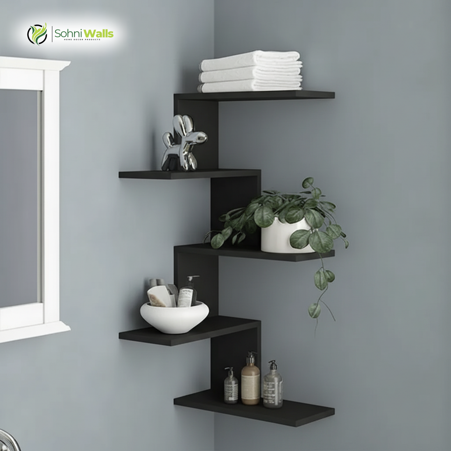 Zig Zag Corner Shelve - P-7016