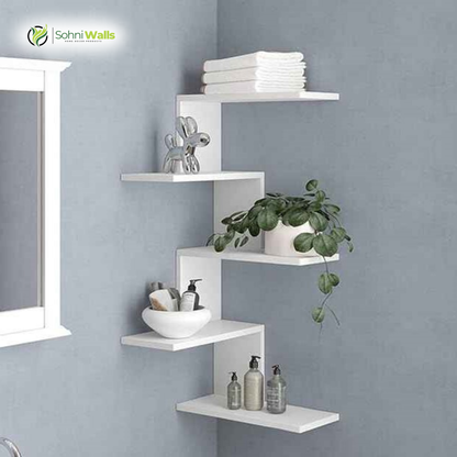 Zig Zag Corner Shelve - P-7016