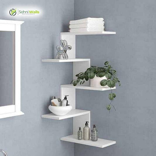 Zig Zag Corner Shelve - P-7016