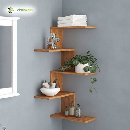 Zig Zag Corner Shelve - P-7016