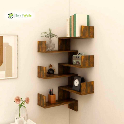 Corner Wall Shelve, LOG-7024