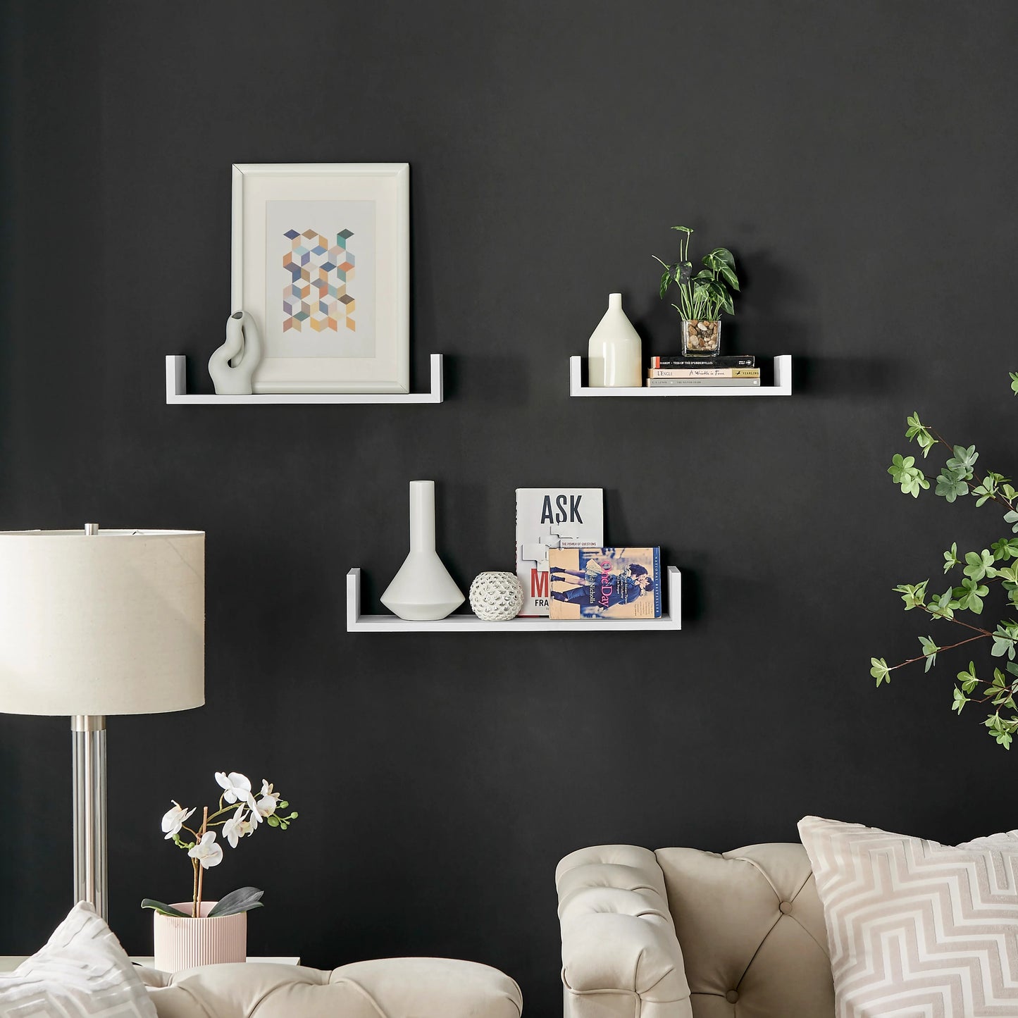 U-Shape Shelfs, Set of 3 - LOG-7030