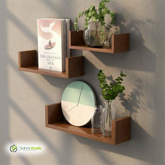 Set of 3, U-Sh Shelf, P-7030