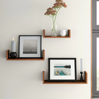 U-Shape Shelfs, Set of 3 - LOG-7030