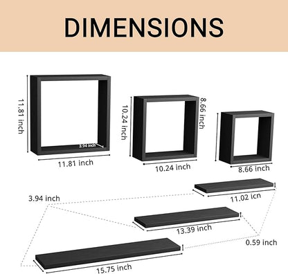 Set of 3, Wall Shelf - LOG-7042