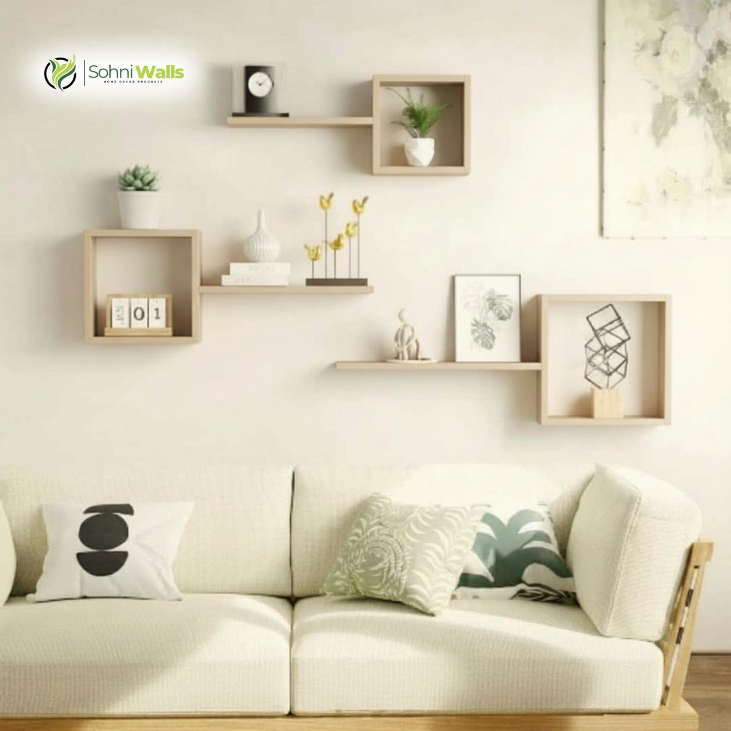 Set of 3, Wall Shelf - LOG-7042