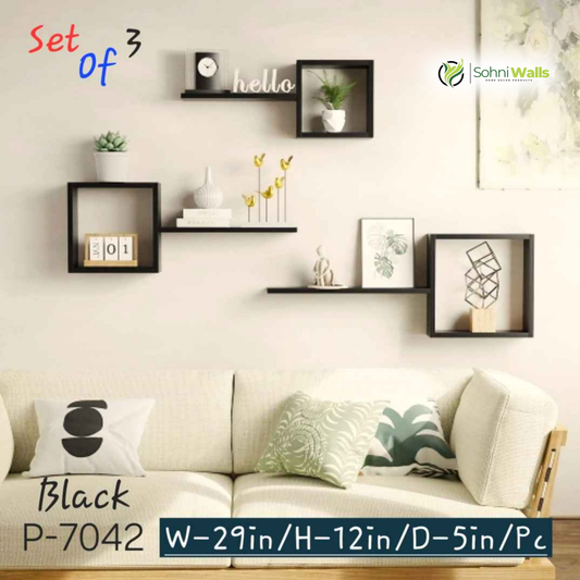 Set of 3, Wall Shelf, P-7042
