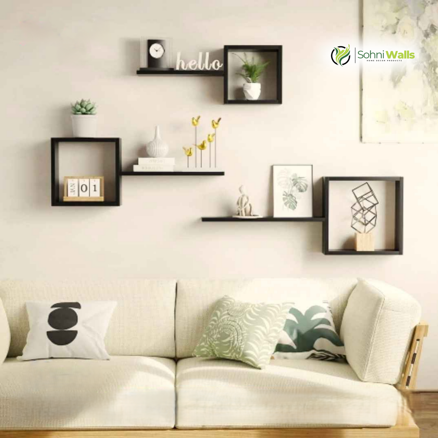 Set of 3, Wall Shelf - LOG-7042