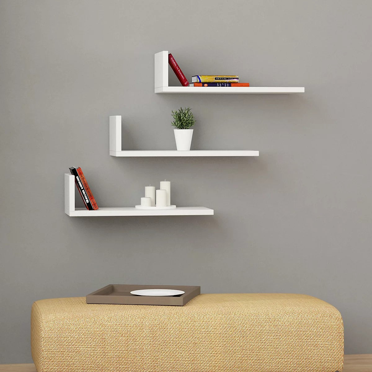 Set of 3, Monaco Shelfs LOG-7047