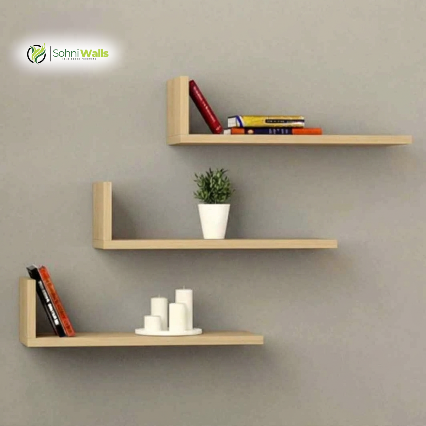 Set of 3, Monaco Shelfs LOG-7047