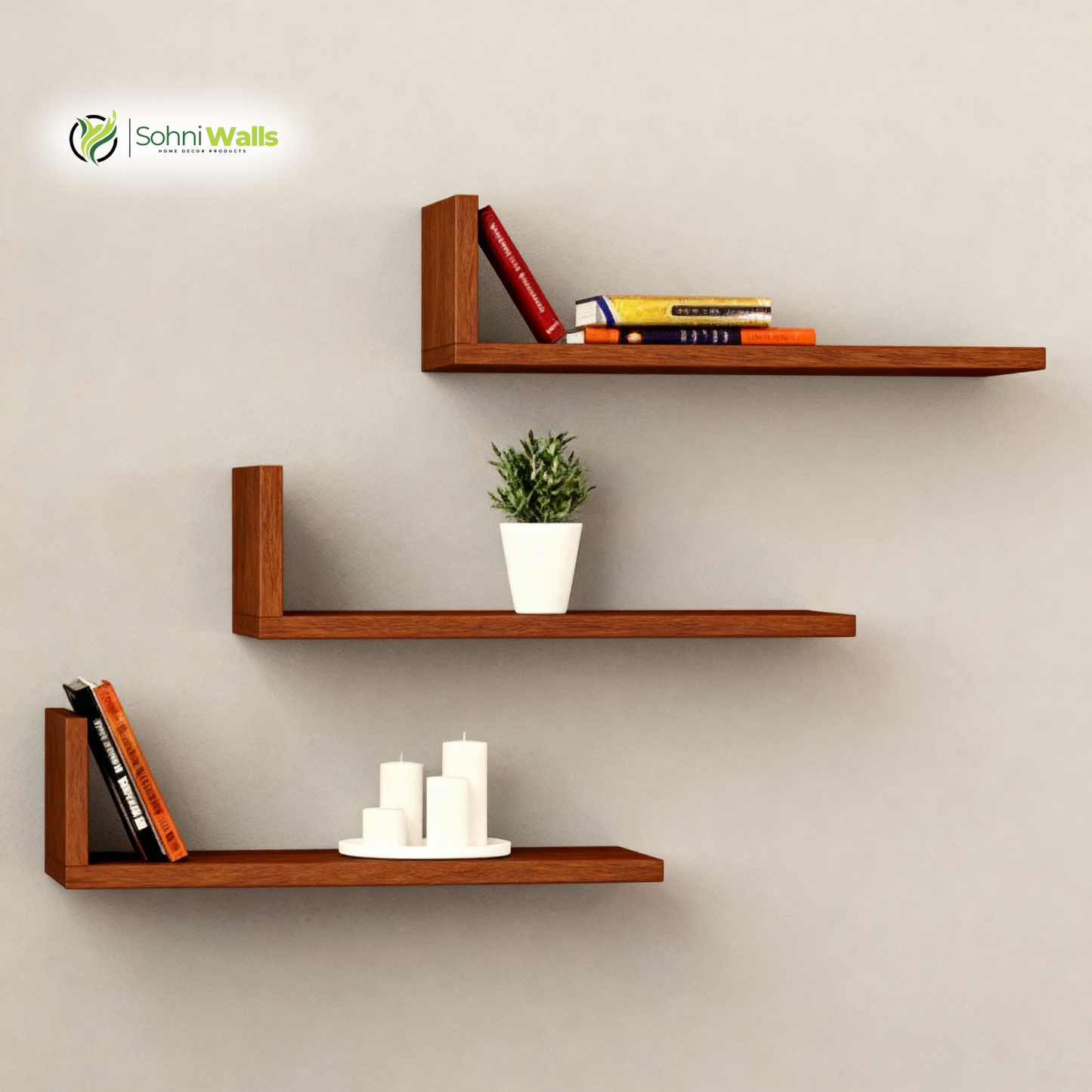 Set of 3, Monaco Shelfs LOG-7047