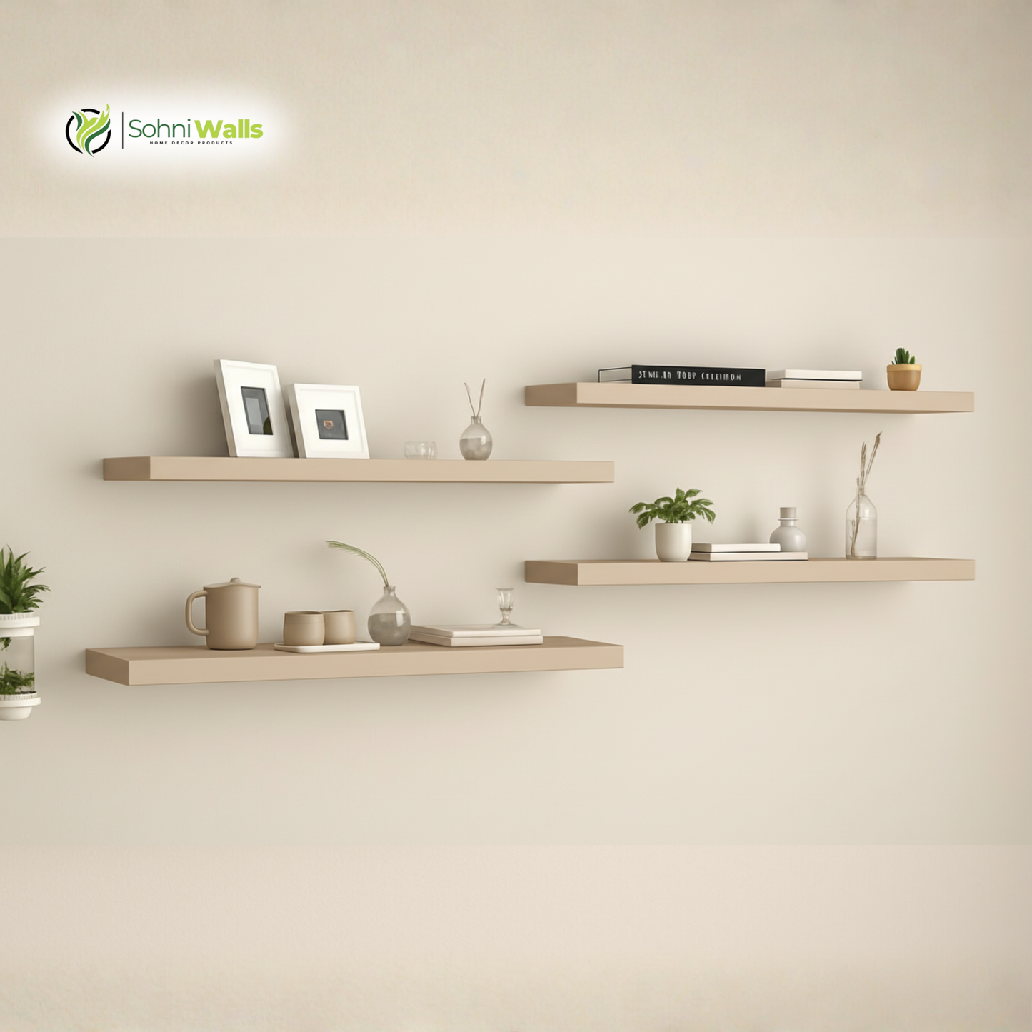 Set of 4, Floaty Shelve, P-7064