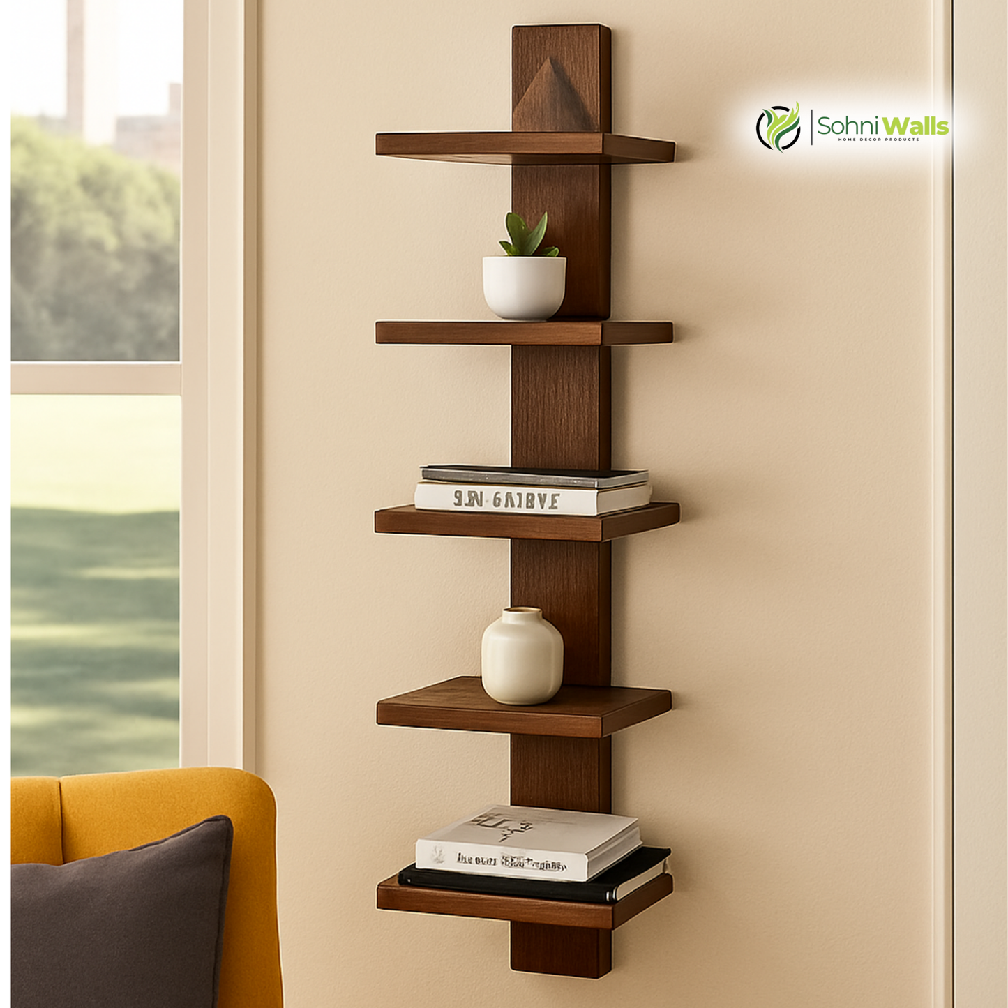 Wallniture 5-Tiers Shelf, P-7069