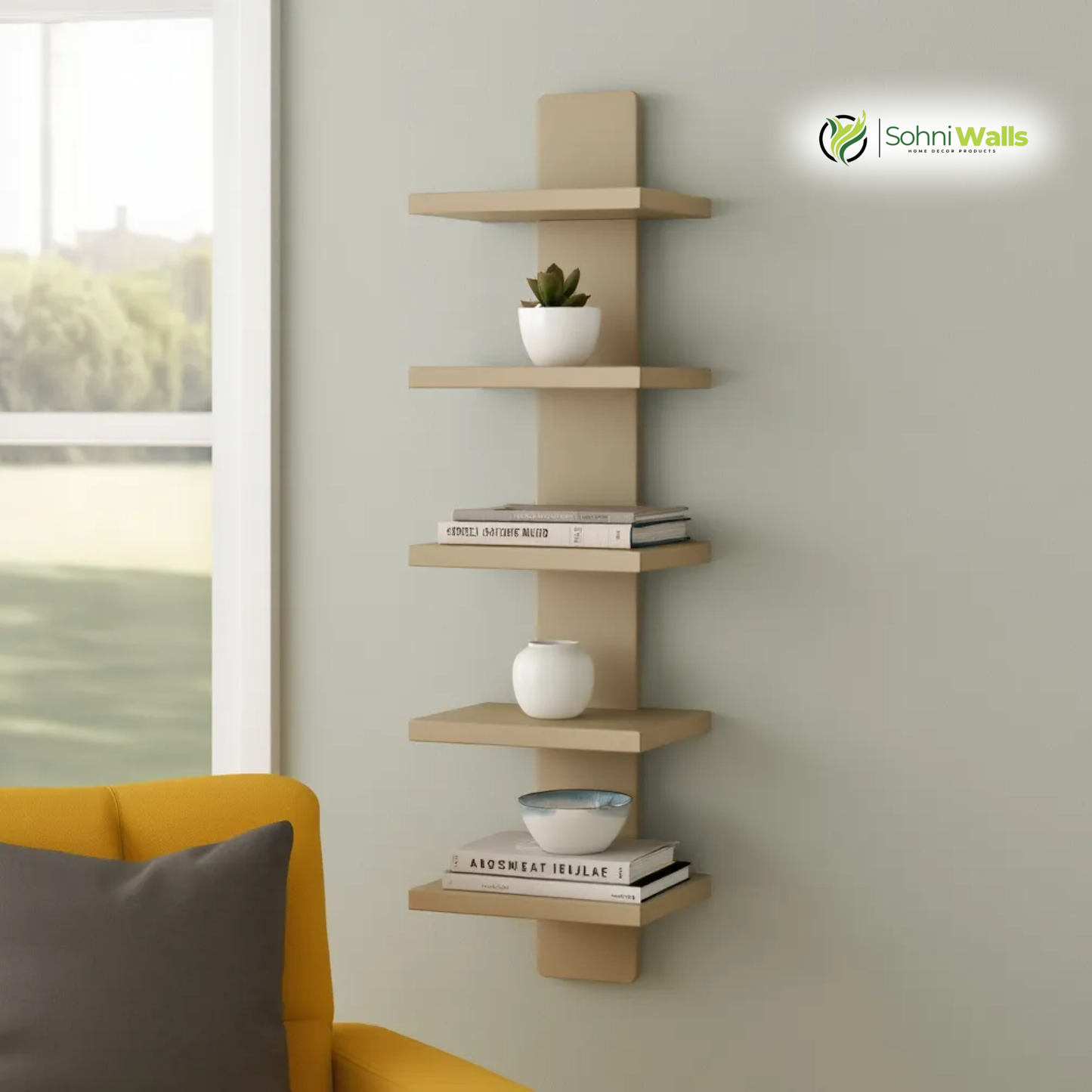 Wallniture 5-Tiers Shelf, P-7069