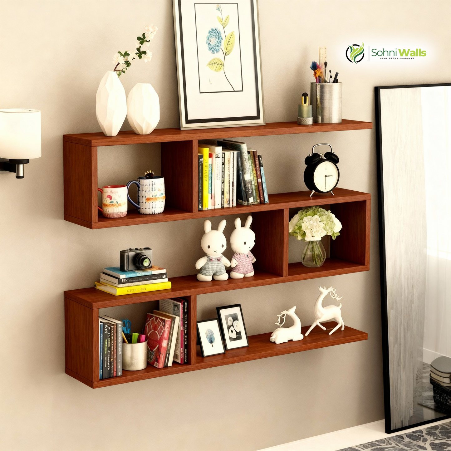 Large Wall Shelf LOG-7074