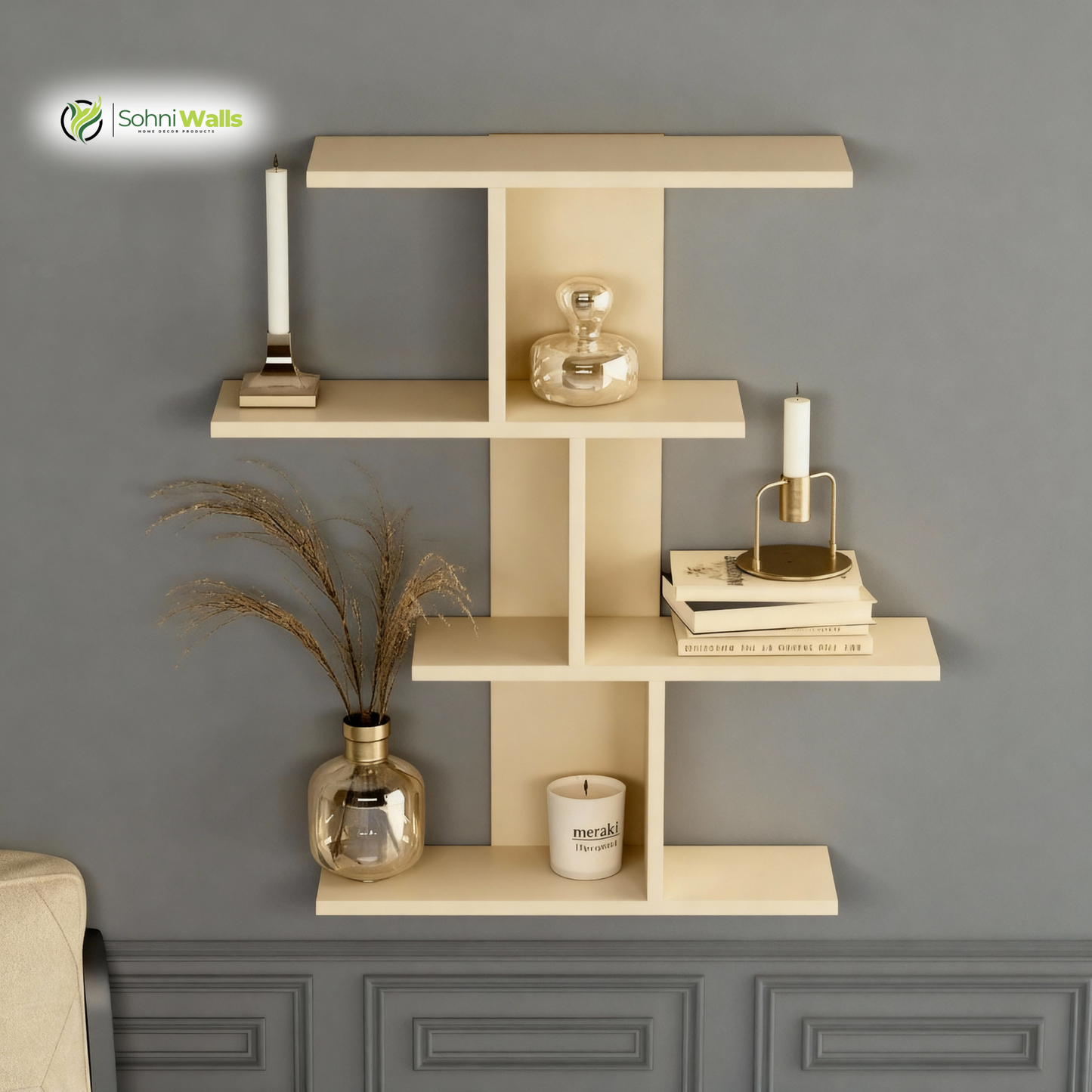 CorduRoy Wall Shelf, LOG-7092