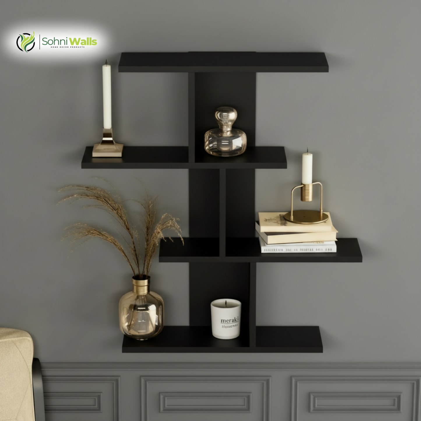CorduRoy Wall Shelf, LOG-7092