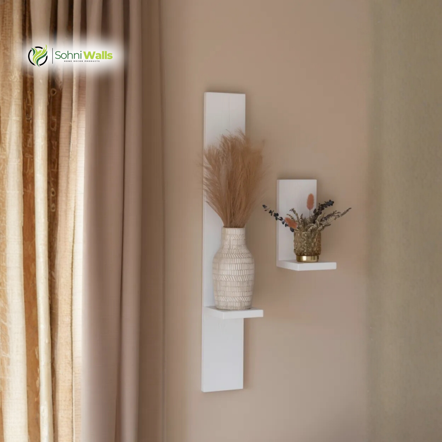 Set of 2, Luxury Look Shelf, P-7108