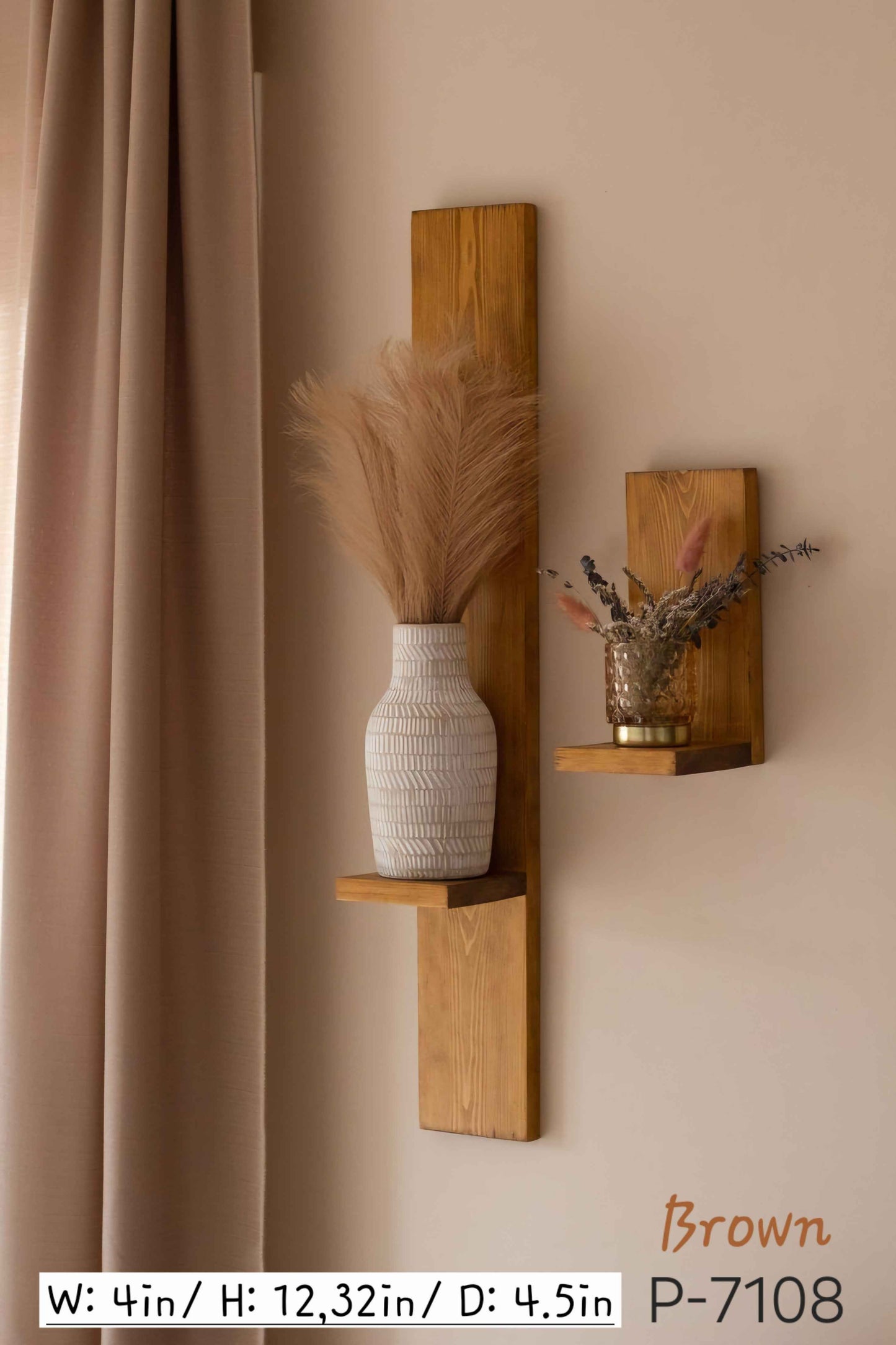 Set of 2, Luxury Look Shelf, P-7108