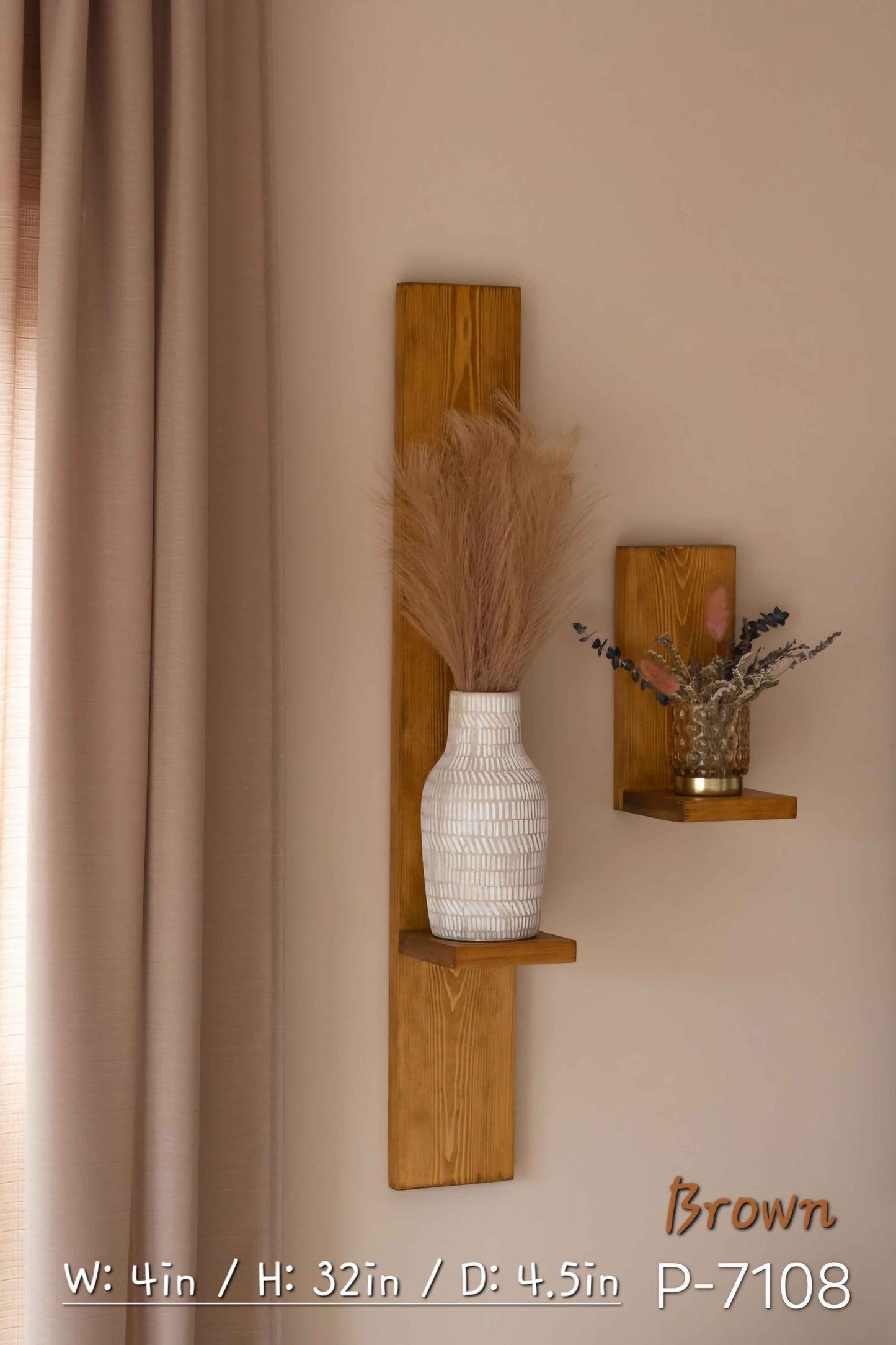 Set of 2, Luxury Look Shelf, P-7108