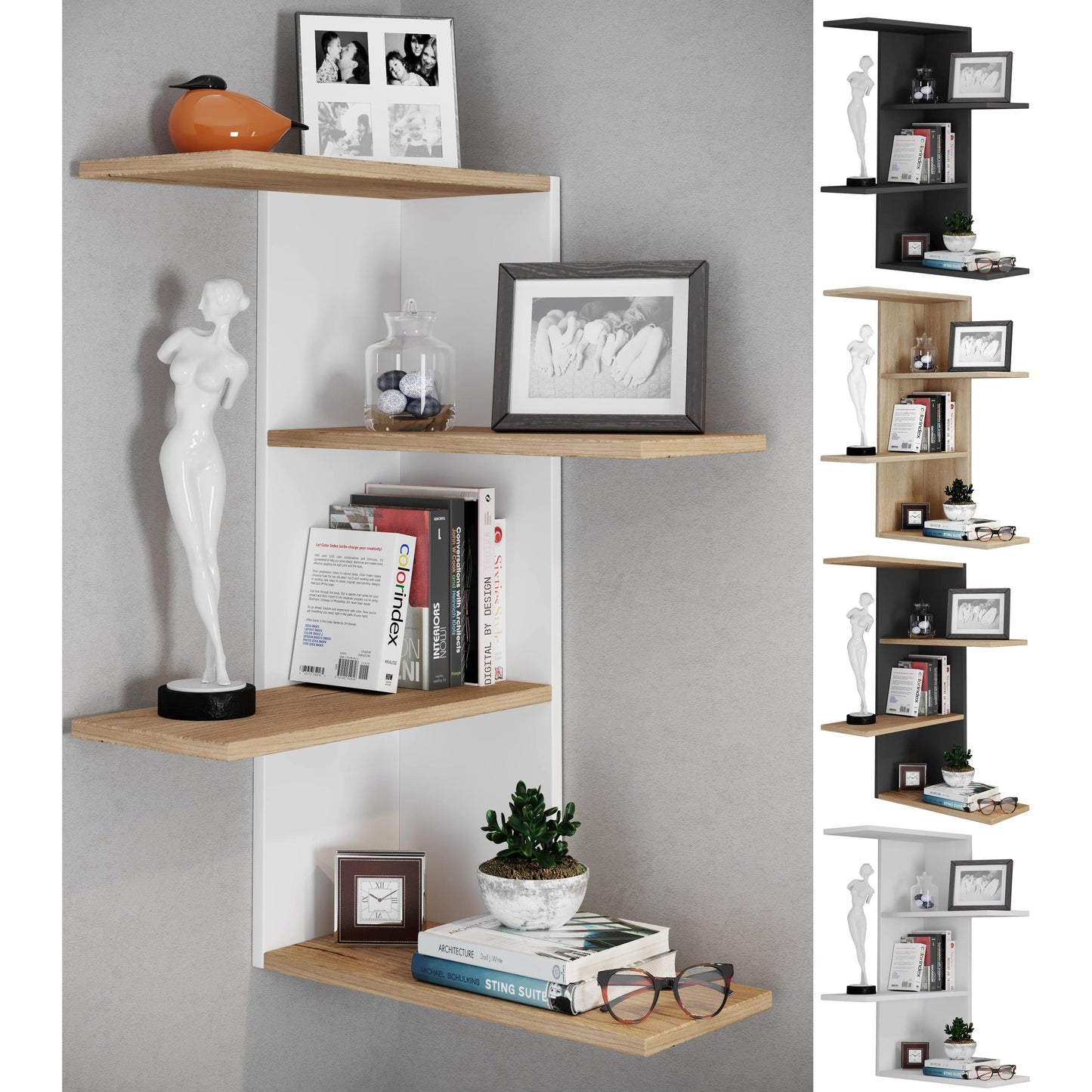 Ebern Corner Shelf LOG-7110