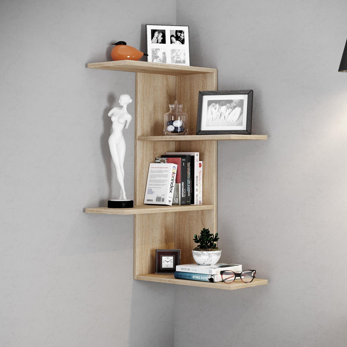 Ebern Corner Shelf LOG-7110