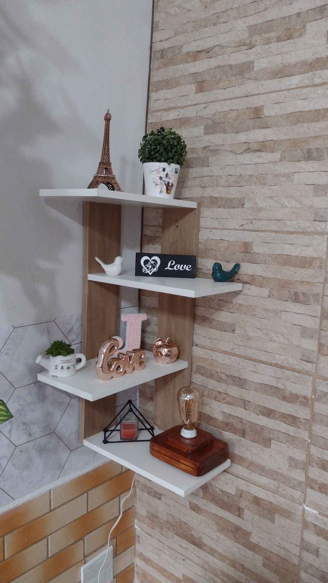 E-Shape Wall Shelf, P-7102