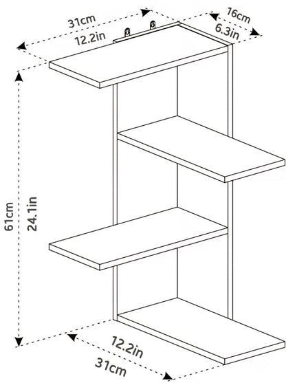 Ebern Corner Shelf LOG-7110