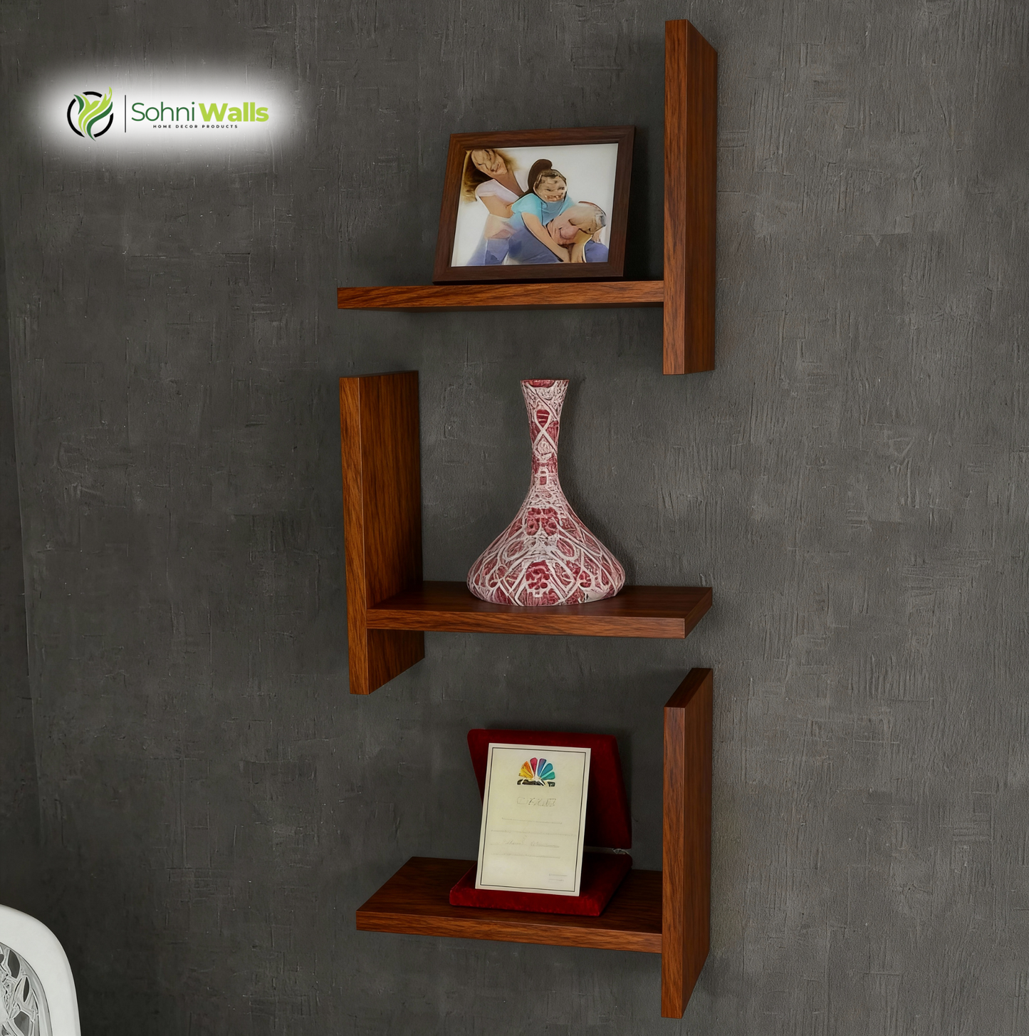 Wall shelf, Set of 3 - LOG-7129