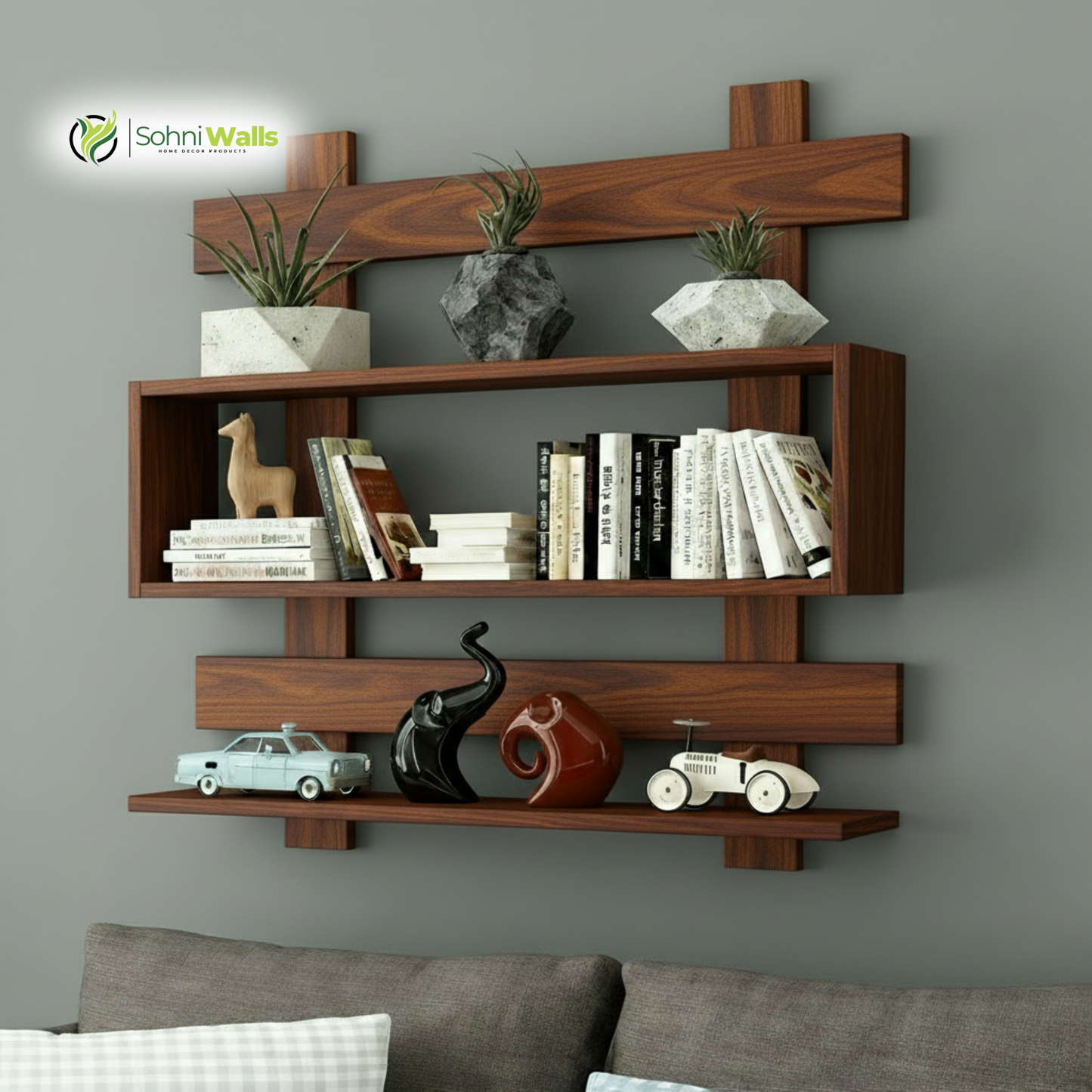 Modern Large Wall Shelf, P-7137