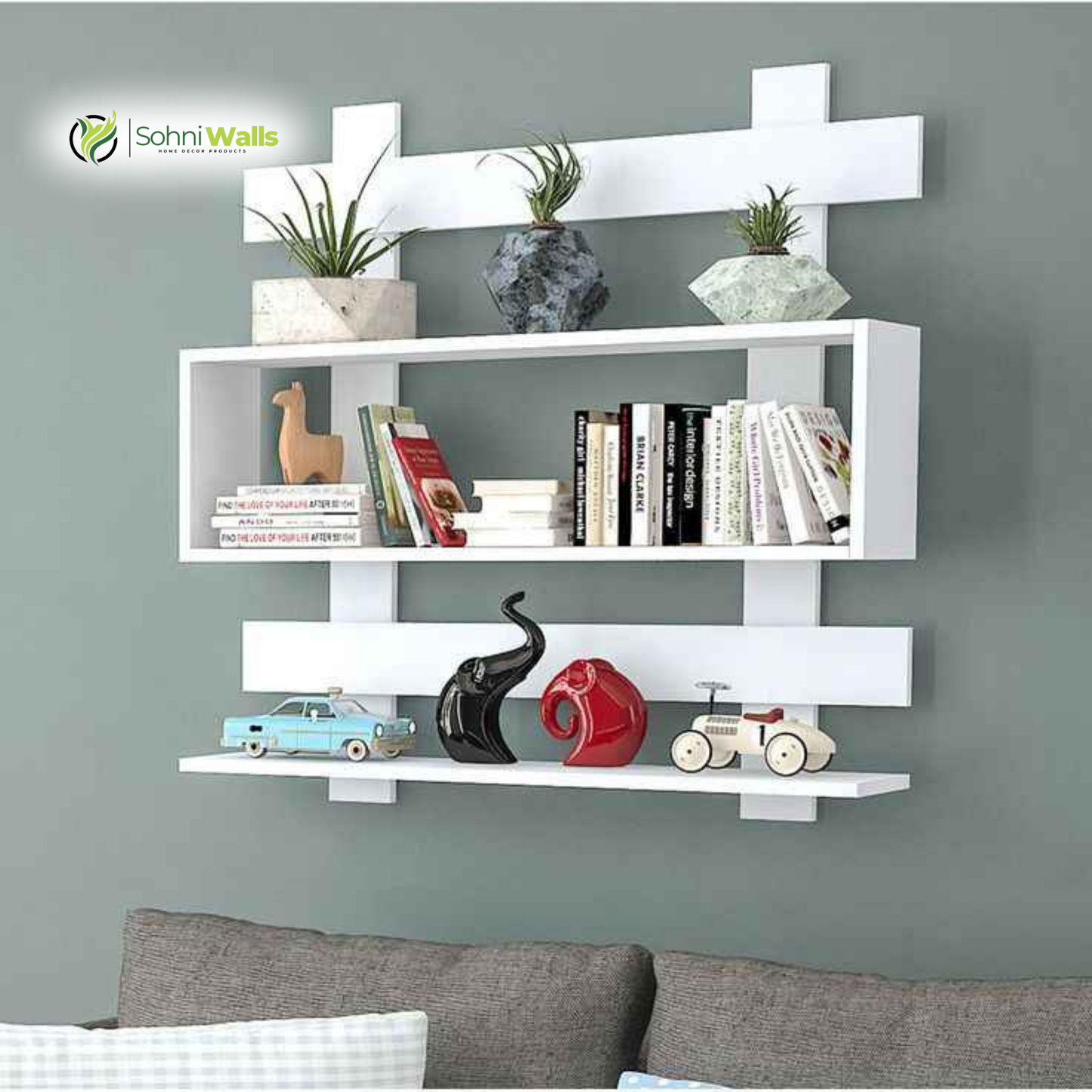 Modern Large Wall Shelf, P-7137