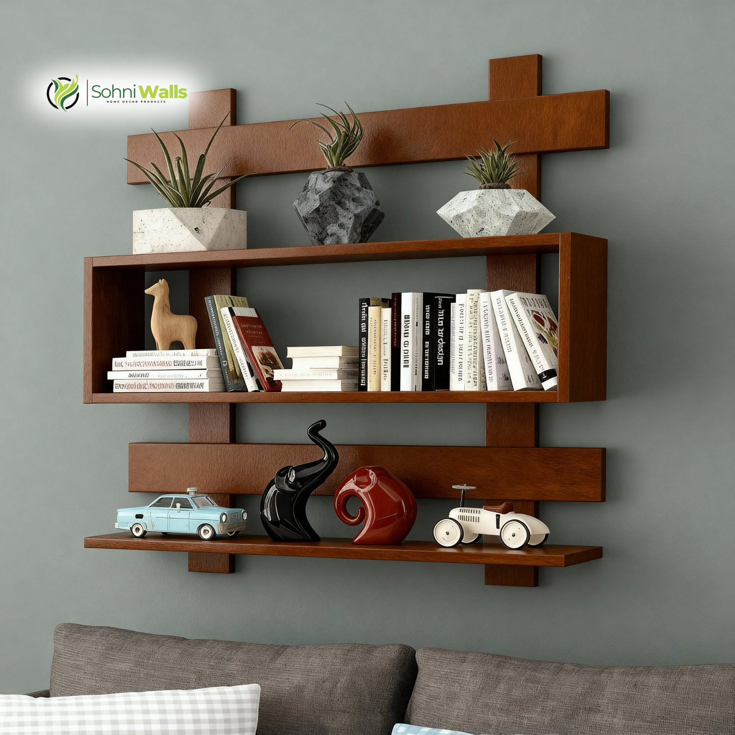 Modern Large Wall Shelf, P-7137