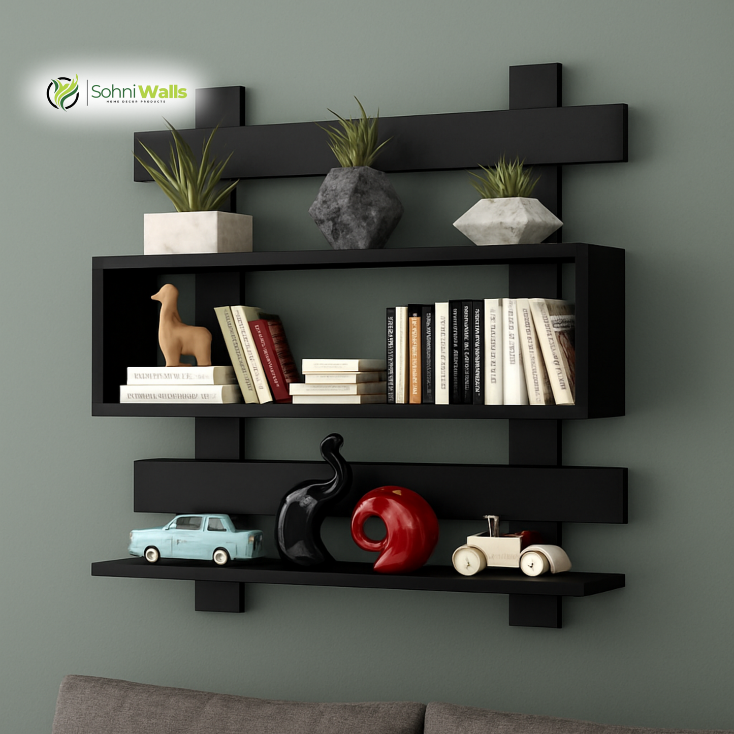 Modern Large Wall Shelf, P-7137