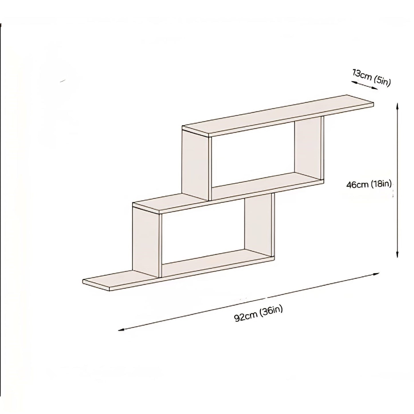EURO Wall Shelve LOG-7140