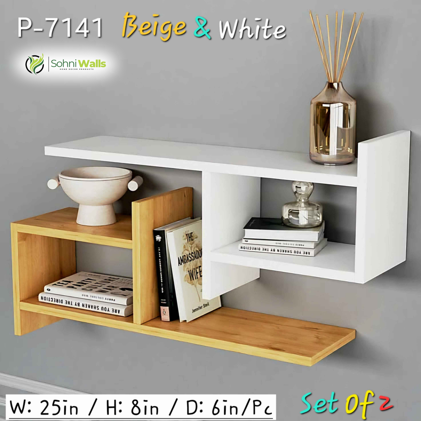 Set of 2, LOVE Shelves - P-7141