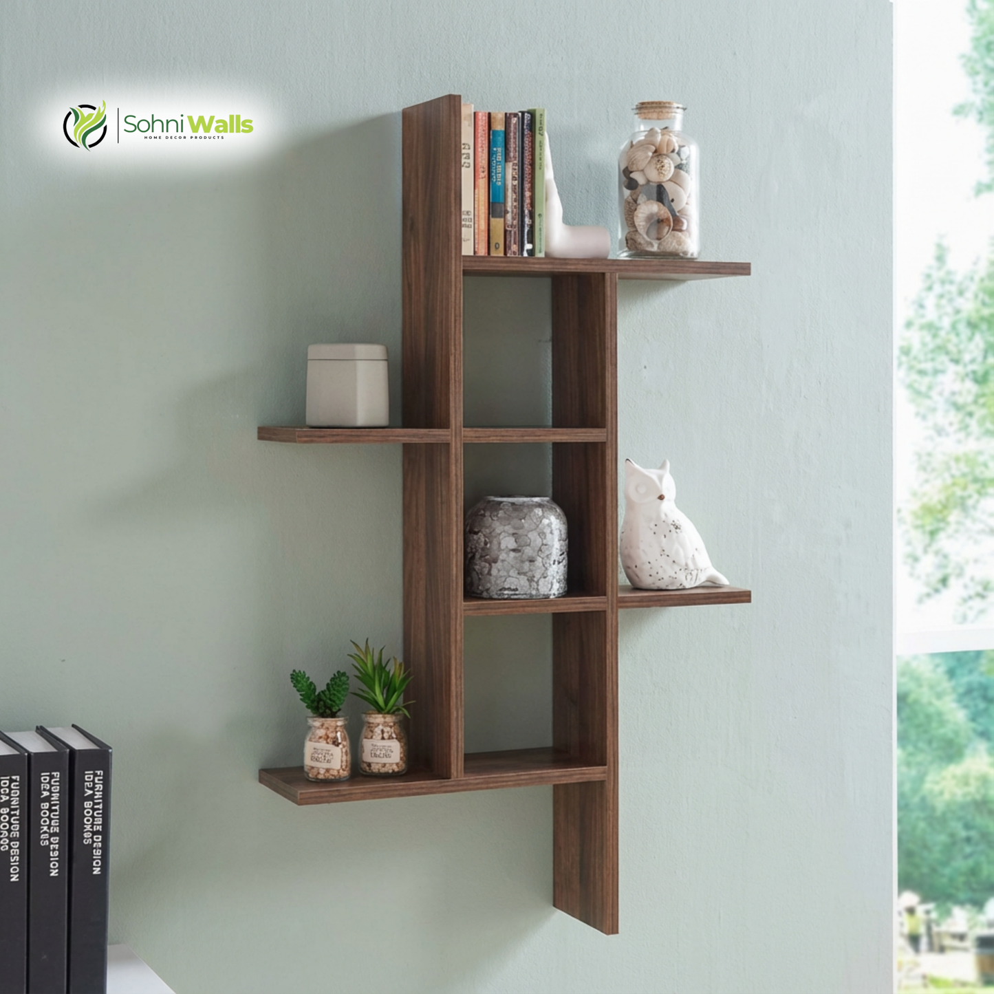 Hexagon Shape Shelf, LOG-7262