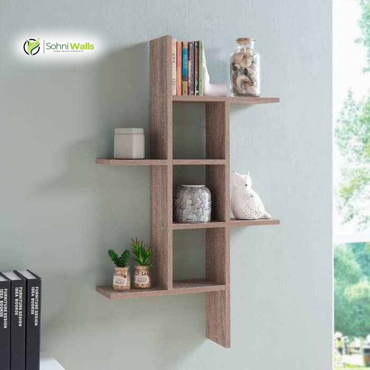 Hexagon Shape Shelf, LOG-7262