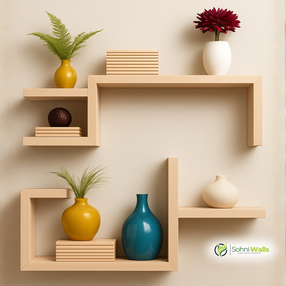 Set of 2, Stack Wall Shelf, P-7263