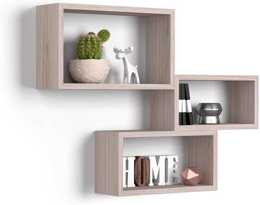 Set of 3, Wall Cubes Shelf, LOG-7282