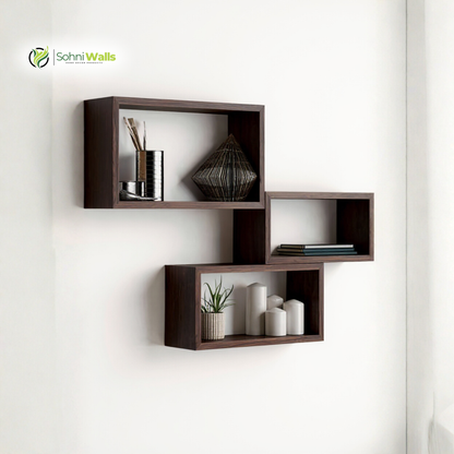 Set of 3, Wall Cubes Shelf, LOG-7282