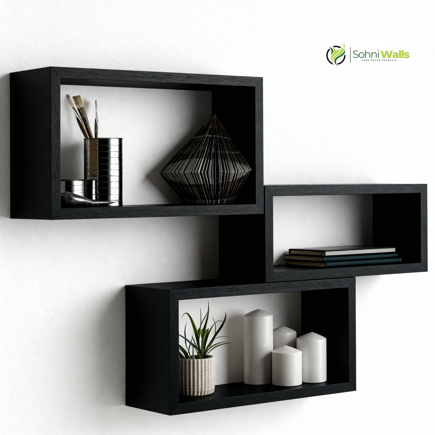 Set of 3, Wall Cubes Shelf, P-7282
